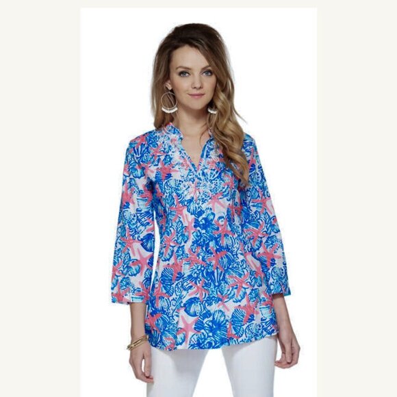 Lilly Pulitzer She She Shells Sarasota Tunic HTF - Picture 2 of 12